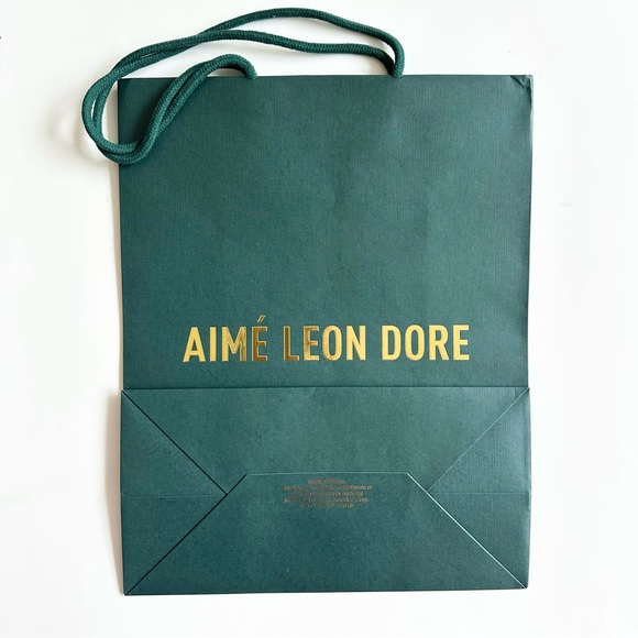 AIMΓ LEON DORE | PAPER SHOPPING BAG MEDIUM SIZE FLAGSHIP NYC STREETWEAR ALD - Picture 4 of 10